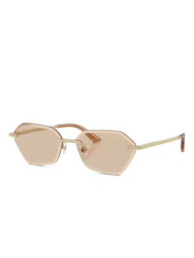 Jimmy Choo Abby 58mm Irregular Sunglasses In Brown