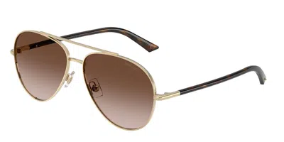 Jimmy Choo Jc4026 300613 Women's Sunglasses  Size 58 In Gold