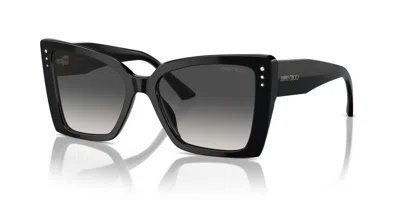 Jimmy Choo Jc5001b 50008g Women's Sunglasses Black Size 54