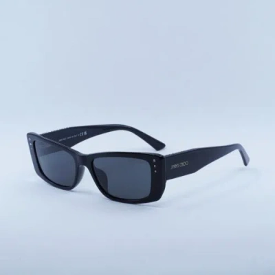 Pre-owned Jimmy Choo Jc5002bu 500087 Black/dark Grey 55-16-140 Sunglasses Authentic In Gray