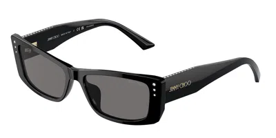 Jimmy Choo Jc5002bu Polarized 500081 Women's Sunglasses Black Size 55