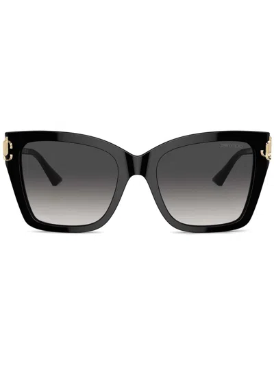 Jimmy Choo Acetate Jc5012 Sunglasses In Black