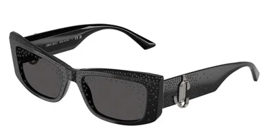 Jimmy Choo Jc5020b 501787 Women's Sunglasses Black Size 55