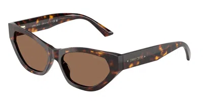 Jimmy Choo Jc5022b 500273 Women's Sunglasses Tortoiseshell Size 55 In Brown