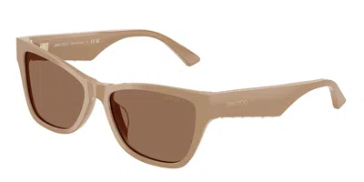 Jimmy Choo Jc5024hu 505873 Women's Sunglasses Brown Size 55