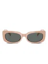 Jimmy Choo Jc5029u Rectangle-frame Sunglasses In Pink