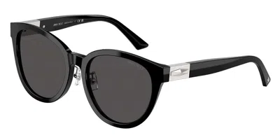 Jimmy Choo Jc5032d Asian Fit 500087 Women's Sunglasses Black Size 55