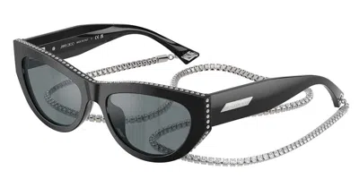 Jimmy Choo Jc5034bu 50006g Women's Sunglasses Black Size 54