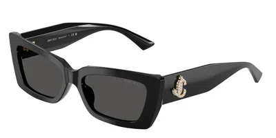 Jimmy Choo Jc5037bu 500087 Occhiali Da Sole Neri Per Donna In Black