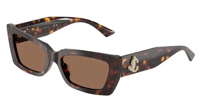 Jimmy Choo Jc5037bu 500273 Women's Sunglasses Tortoiseshell Size 54 In Blue
