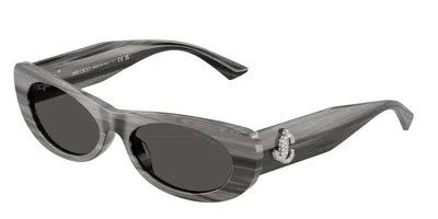 Jimmy Choo Jc5038bu 506387 Occhiali Da Sole Grigi Per Donna In Gray