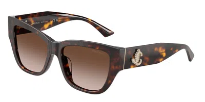 Jimmy Choo Jc5039bu 500213 Occhiali Da Sole Tartarugatishell Per Donna In Brown