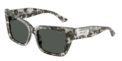Jimmy Choo Jc5041 506887 Women's Sunglasses Tortoiseshell Size 54 In Gray