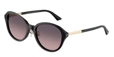 Jimmy Choo Jc5044d Asian Fit 500046 Women's Sunglasses Black Size 54 In Brown