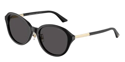 Jimmy Choo Jc5044d Asian Fit 500087 Women's Sunglasses Black Size 54