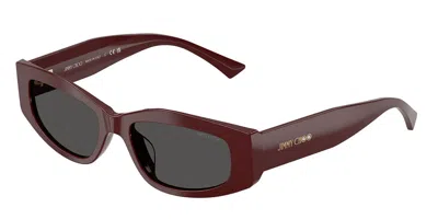 Jimmy Choo Jc5046bu 505787 Women's Sunglasses  Size 53 In Red
