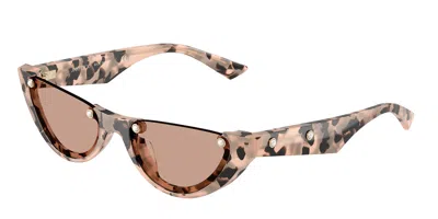 Jimmy Choo Jc5049hu 508073 Occhiali Da Sole Tartarugatishell Per Donna In Brown