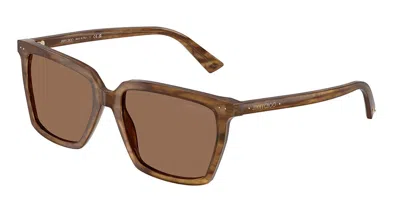 Jimmy Choo Jc5051 508573 Occhiali Da Sole Tartarugatishell Per Donna In Brown