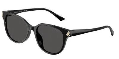 Jimmy Choo Jc5057d Asian Fit 500087 Women's Sunglasses Black Size 55
