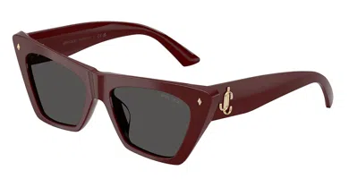 Jimmy Choo Jc5062u 505787 Women's Sunglasses  Size 53 In Burgundy