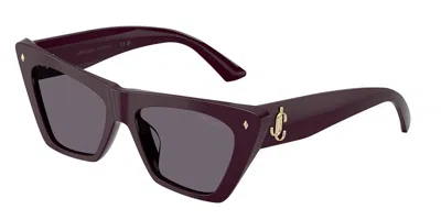 Jimmy Choo Jc5062u 50751a Women's Sunglasses  Size 53 In Burgundy