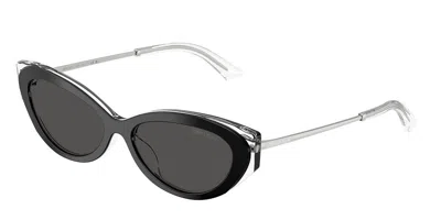 Jimmy Choo Jc5065u 510287 Occhiali Da Sole Neri Per Donna In Silver