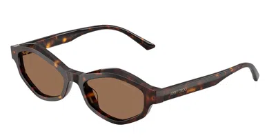 Jimmy Choo Jc5077u 500273 Occhiali Da Sole Tartarugatishell Per Donna In Brown