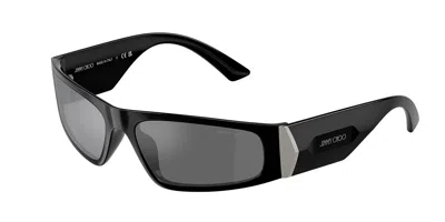 Jimmy Choo Jc6001u 50596g Occhiali Da Sole Neri Per Donna In Black