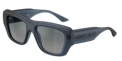 Jimmy Choo Jc6003u 50906i Occhiali Da Sole Blu Per Donna In Metallic