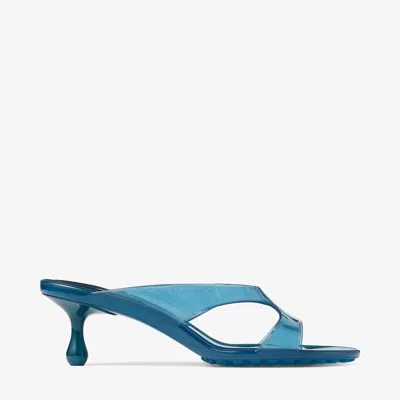 Jimmy Choo Jelly Drop 50 Light Lagoon Jelly Sandals Light Lagoon 38 In Multi