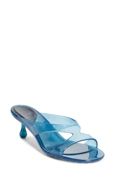 Jimmy Choo Jelly Drop Slide Sandal In Blue