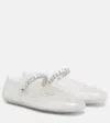 Jimmy Choo The Jelly Transparent Ballet Flats With Crystals Women