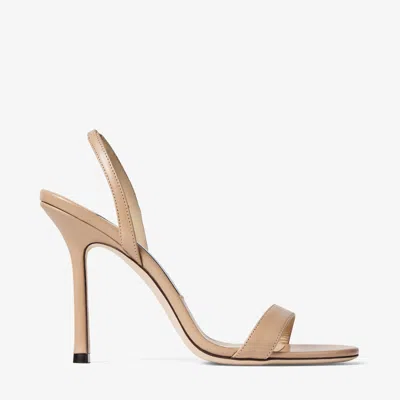 Jimmy Choo Jenn Suede Slingback Sandals In Neutral