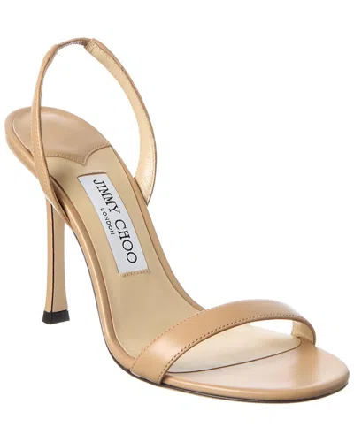 Jimmy Choo Jenn 100 Suede Slingback Sandal In Brown