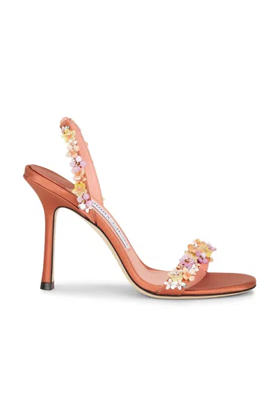 Jimmy Choo Jenn 70 Sandal In Grapefruit & Multi