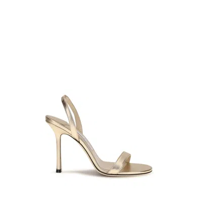 Jimmy Choo Jenn Sandal In Gold