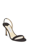 Jimmy Choo Suede High-heeled Sandals In Black