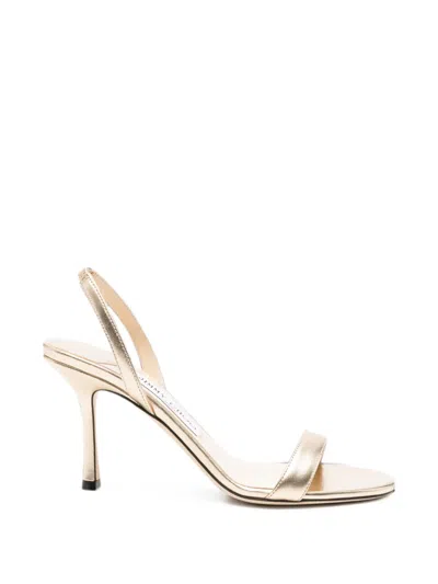 Jimmy Choo Jenn Slingback Sandals In Gold