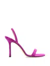 Jimmy Choo Jenn 85mm Suede Slingback Sandals In Purple