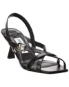 Jimmy Choo Jess 65 Embellished Leather Slingback Sandals In Black