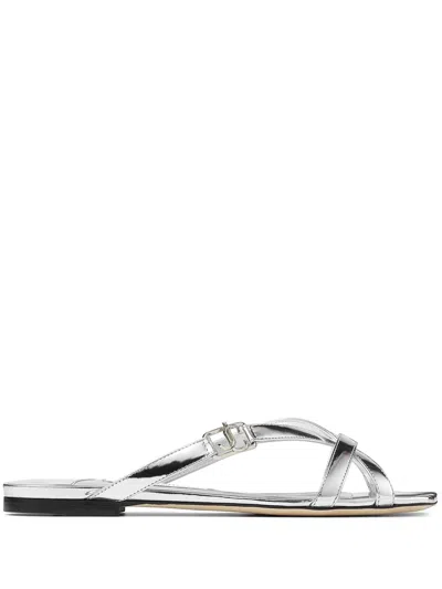 Jimmy Choo Jess Sandals In Silver
