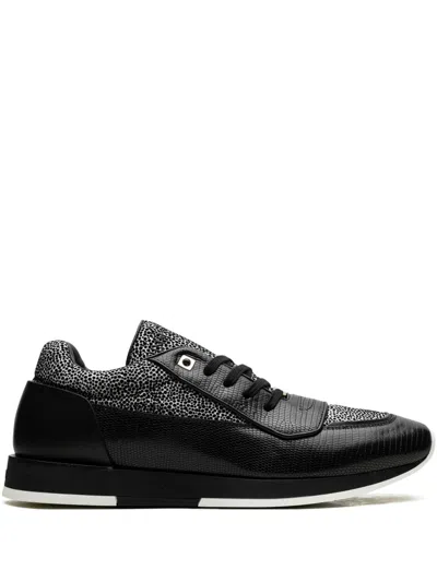 Jimmy Choo Jett Mixed Media Sneakers In Black