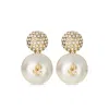 Jimmy Choo Auri Crystal-embellished Earring In Gold