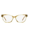 Jimmy Choo Butterfly Jc334 Eyeglasses Woman Eyeglass Frame Pink Size 52 Acetate In Brown