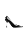 Jimmy Choo Ixia 80 Black Nappa Leather Pumps In Black