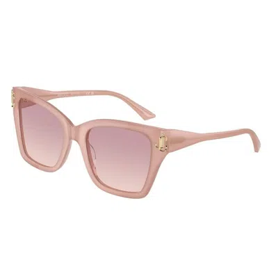 Jimmy Choo Woman Sunglass Jc5012 In Brown Gradient Violet