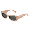 Jimmy Choo Eyewear Rectangle Frame Sunglasses In Pink
