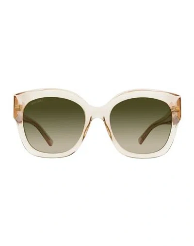 Jimmy Choo Square Leela Sunglasses Woman Sunglasses Multicolored Size 55 Acetate In Gray