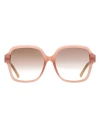Jimmy Choo Square Rella/g/s Sunglasses Woman Sunglasses Multicolored Size 55 Acetate In Fantasy