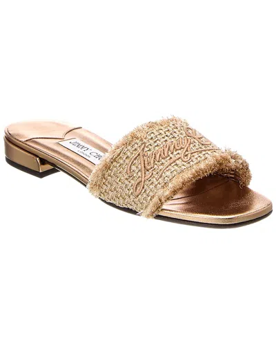 Jimmy Choo Joa Canvas Sandal In Neutral